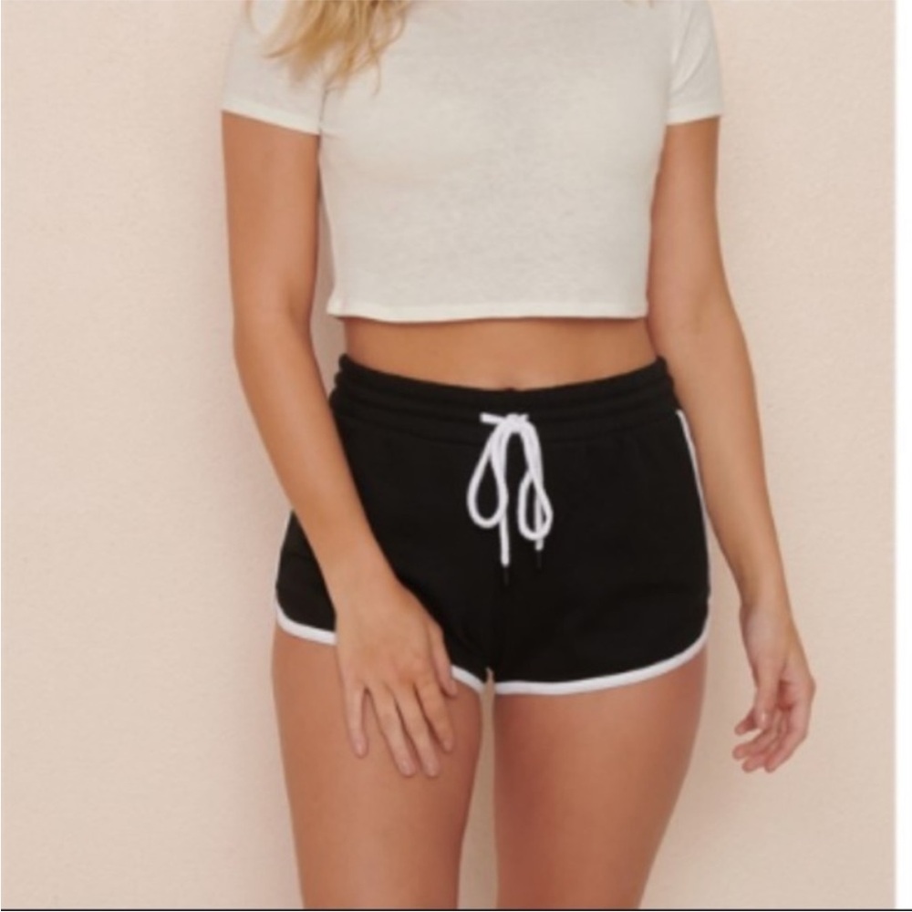 Garage | Terry Cloth Navy Blue & White Shorts